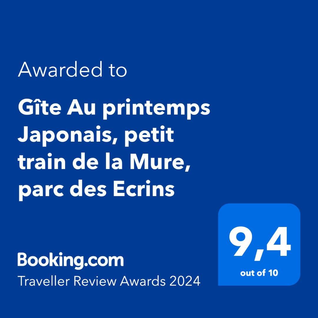 Gite Au Printemps Japonais, Petit Train De La Mure, Parc Des Ecrins Pierre-Chatel Exterior foto